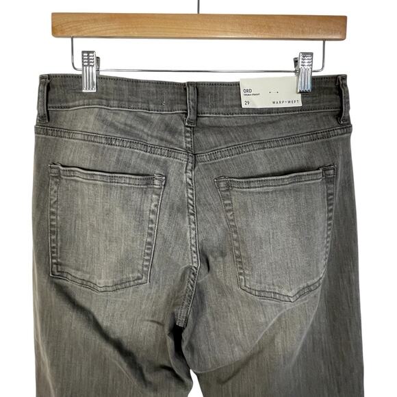 NWT Warp + Weft ORD Chicago Straight Fit Jeans Men's 29x34 Gray Denim Charcoal - Picture 3 of 8
